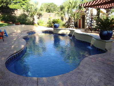 Las Vegas home with a fiberglass pool